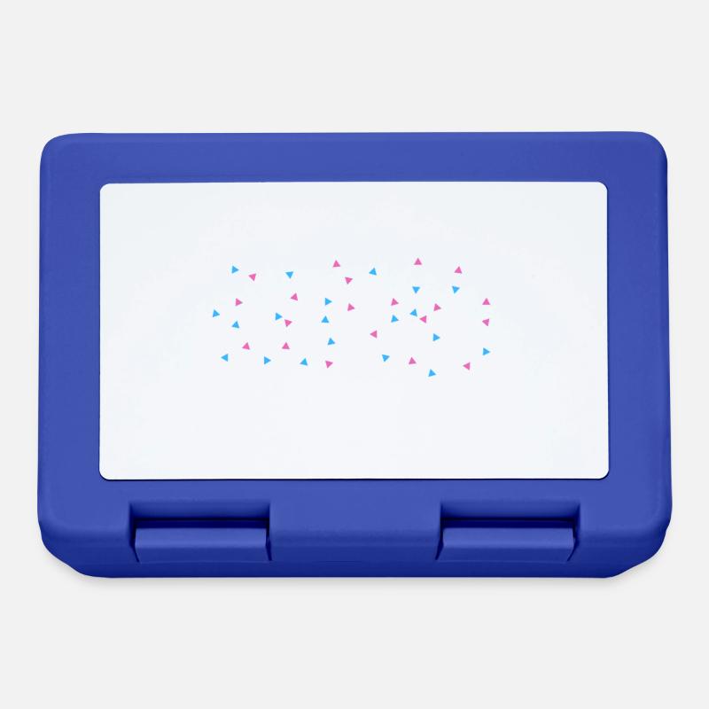 Trans Triangles - Lunchbox - royal blue