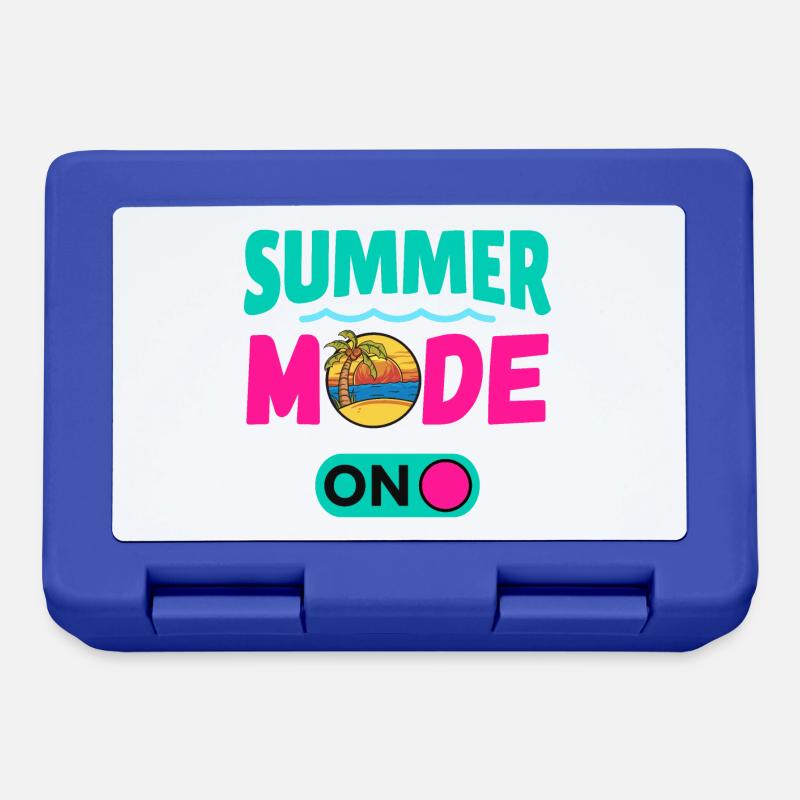 Sommermodus Ein - Brotdose - Royalblau