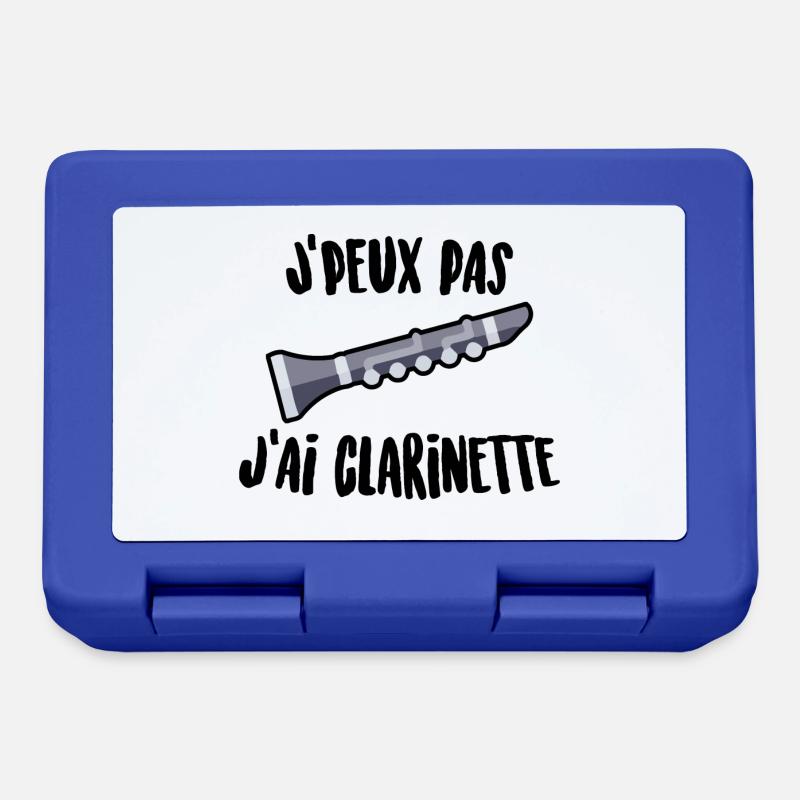 J'peux pas j'ai clarinette - Boîte à goûter - bleu royal