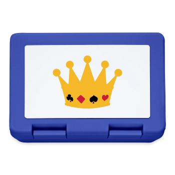 couronne poker crown - Boîte à goûter - bleu royal - Devant