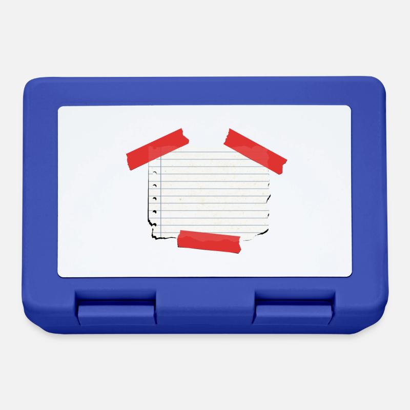 Notizzettel - Brotdose - Royalblau