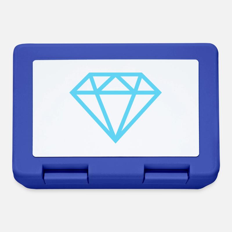 Diamant - Brotdose - Royalblau