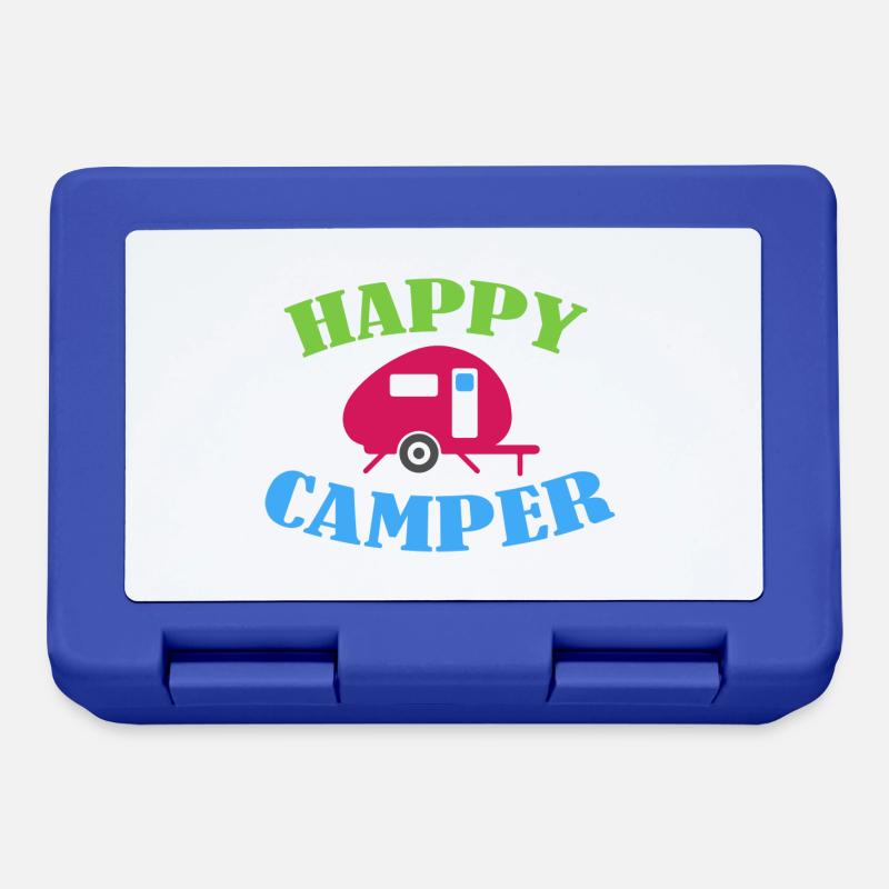 Camping - Boîte à goûter - bleu royal