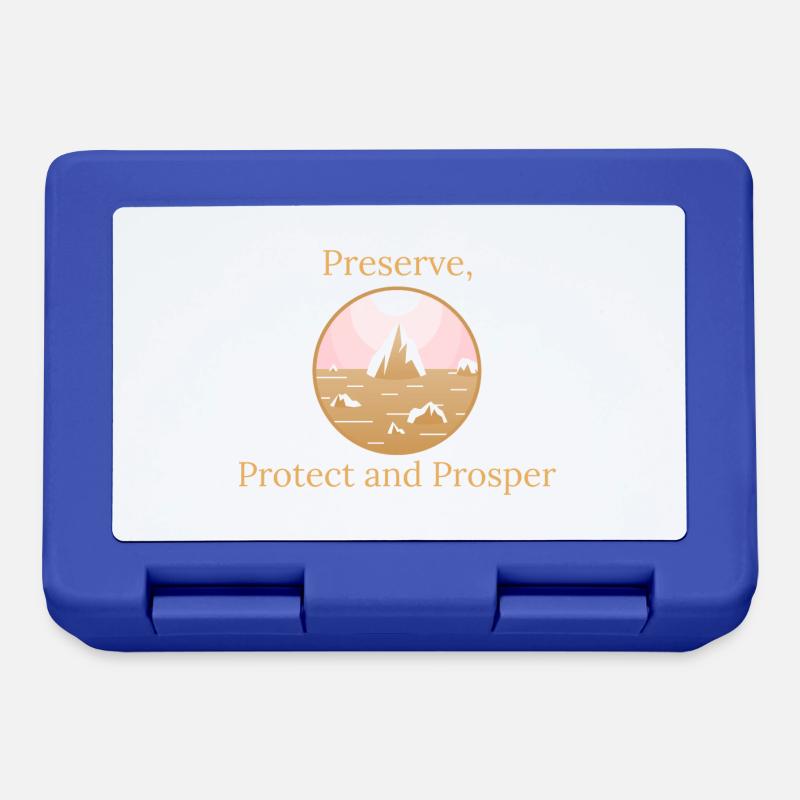Préserver, protéger, prospérer - Boîte à goûter - bleu royal