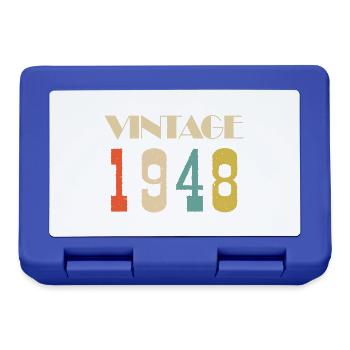 1999 Vintage Geschenk in limitierter Auflage - Brotdose - Royalblau - Vorne