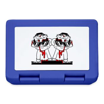 DJ Zombies Friends Team Horror Halloween Mixer - Lunchbox - royal blue - Front