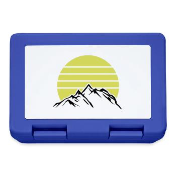 Mountains Mountains Mountains 1 - Lunchbox - royal blue - Front