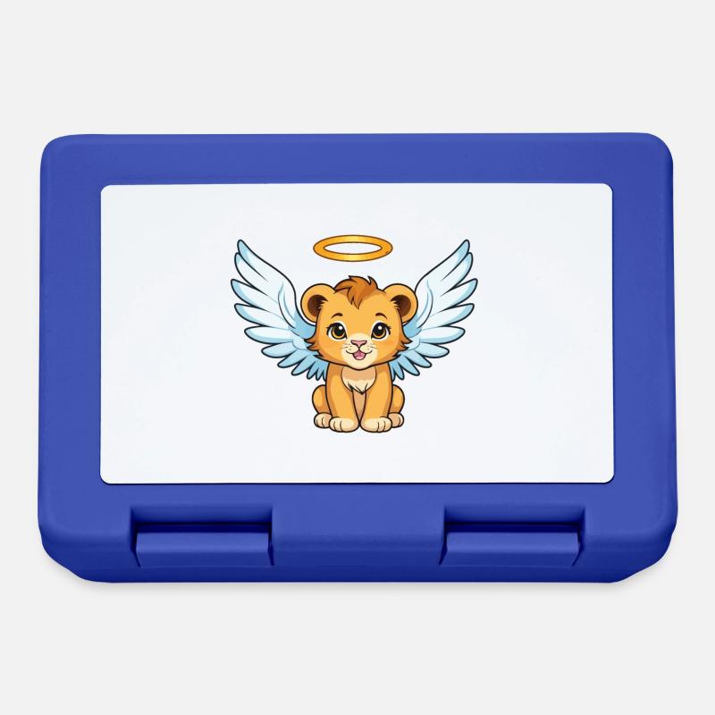 Lion Bébé Ange – Doux et Céleste - Boîte à goûter - bleu royal