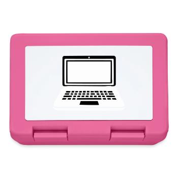 ordinateur portable - Boîte à goûter - rose - Devant