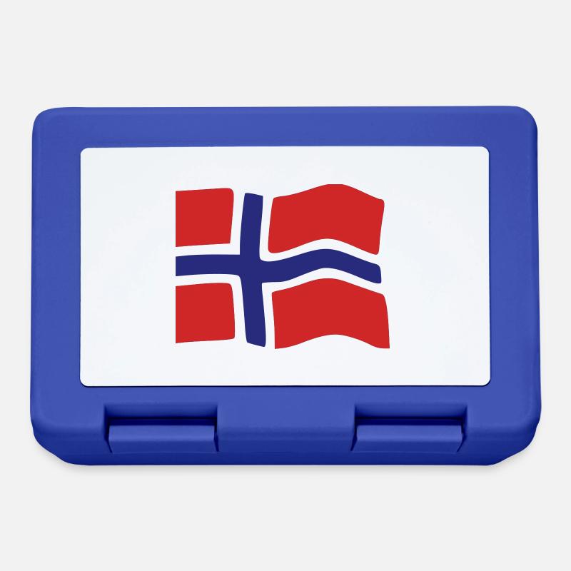 norvege,drapeau - Boîte à goûter - bleu royal