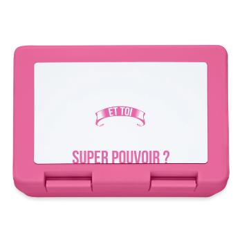 Catch super pouvoir femme - Boîte à goûter - rose - Devant