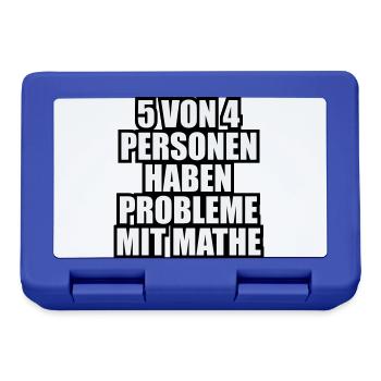 Mathe Mathematik - Brotdose - Royalblau - Vorne