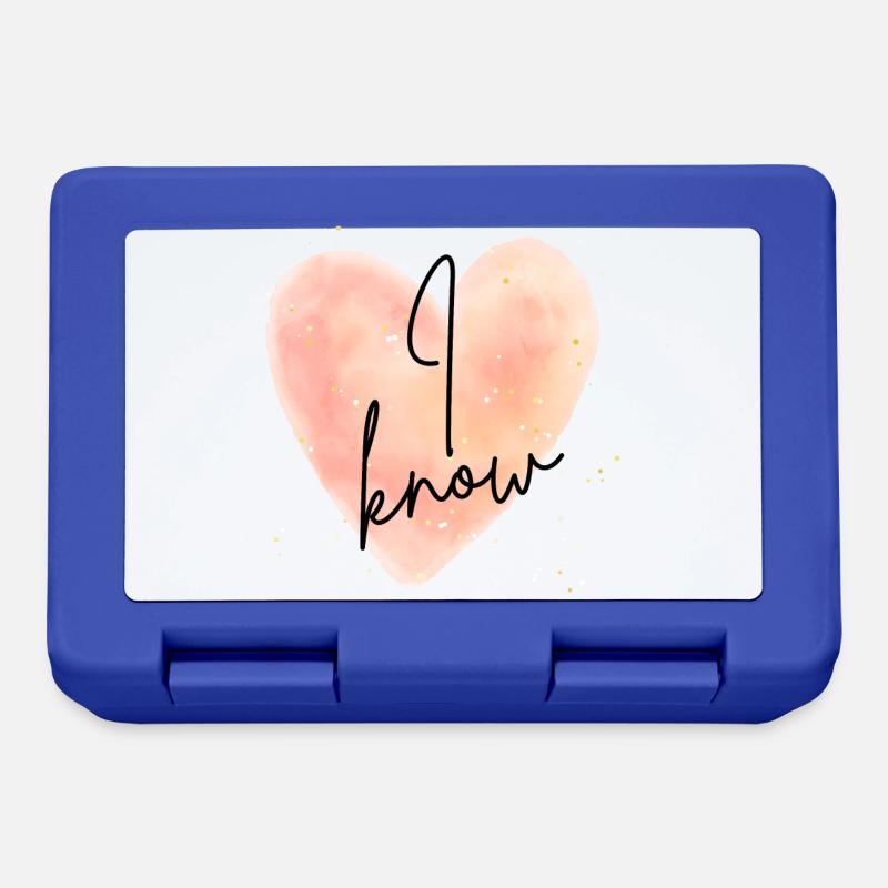 I know - Lunchbox - royal blue