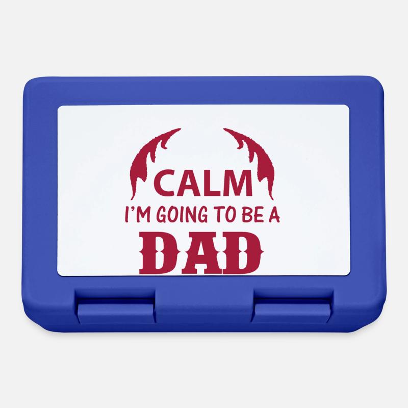 KEEP CLAM I M GOING TO BE DAD - Brotdose - Royalblau