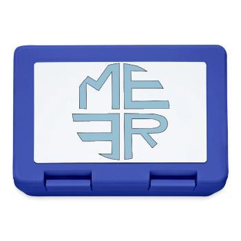 Meer türkis - Brotdose - Royalblau - Vorne