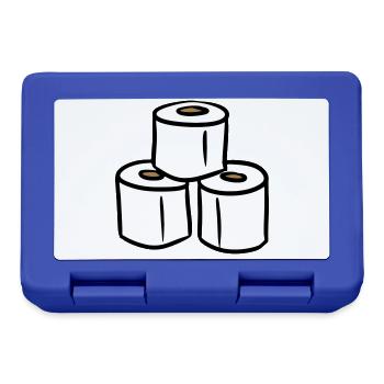 PQ Tour de papier toilette - Boîte à goûter - bleu royal - Devant