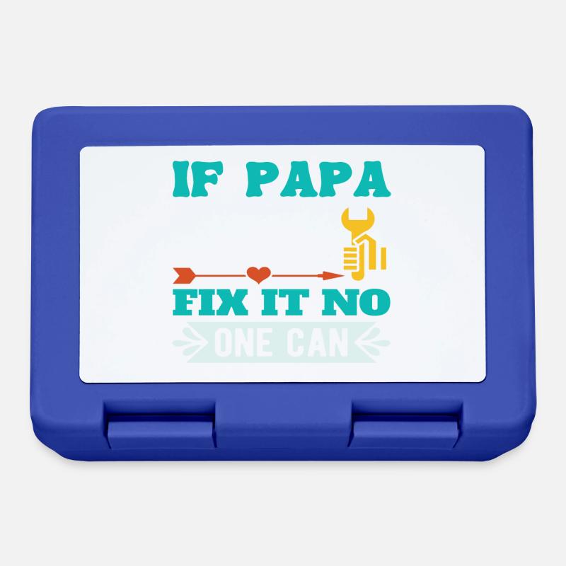 If Not Dad Can Fix - No One Can - Lunchbox - royal blue