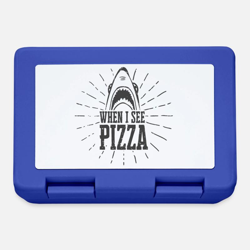 Pizza Sarcasm Graphic - Lunchbox - royal blue