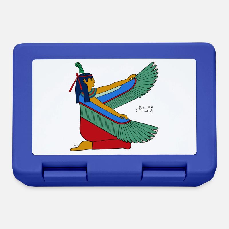Maat I déesse égyptienne antique - Boîte à goûter - bleu royal