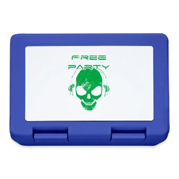 Free party - skull sound system - Lunchbox - royal blue - Front
