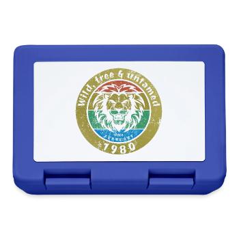 45th birthday Wild, free & untamed since 02/1980 - Lunchbox - royal blue - Front