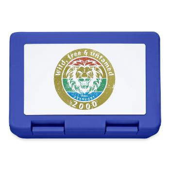 25. Geburtstag Wild, free & untamed since 02/2000 - Lunchbox - royal blue - Front