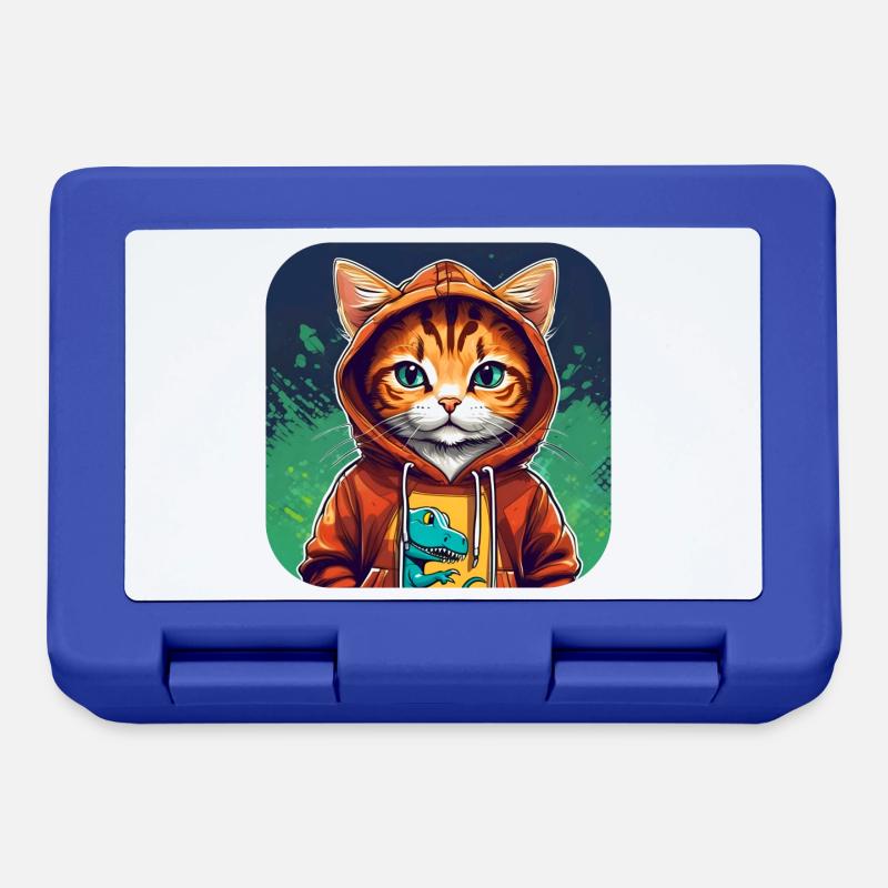 Cool Cat avec sweat à capuche - Boîte à goûter - bleu royal