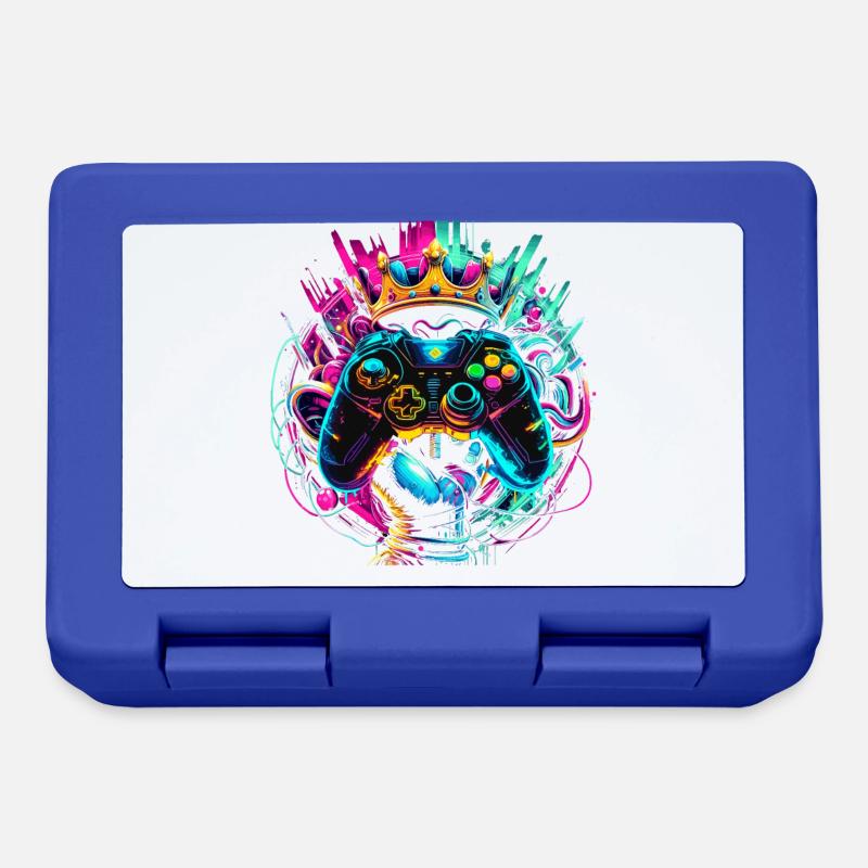 Elite Gaming Held Controller & Krone - Brotdose - Royalblau