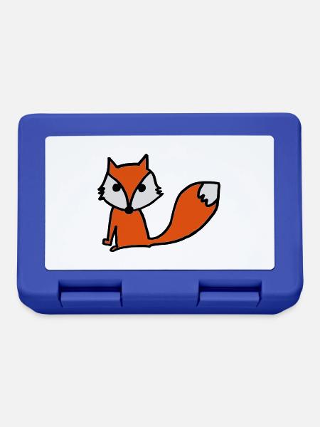 Cute Fox t-shirt - Brotdose - Royalblau