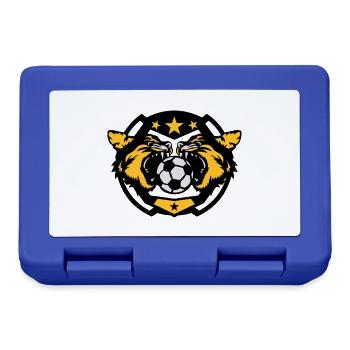 soccer foot cougar logo sport ballon - Boîte à goûter - bleu royal - Devant