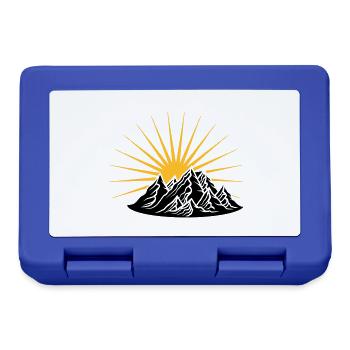 high mountain sun climber holiday vacation - Lunchbox - royal blue - Front
