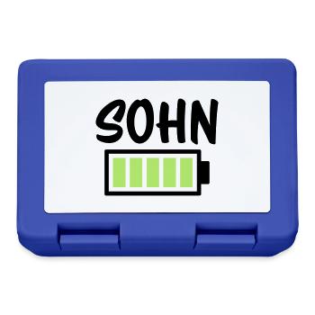 Sohn - Akku - Brotdose - Royalblau - Vorne