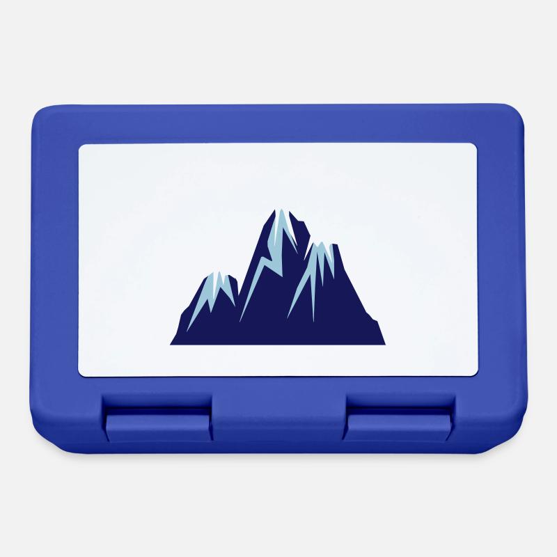 mountains comic - Brotdose - Royalblau
