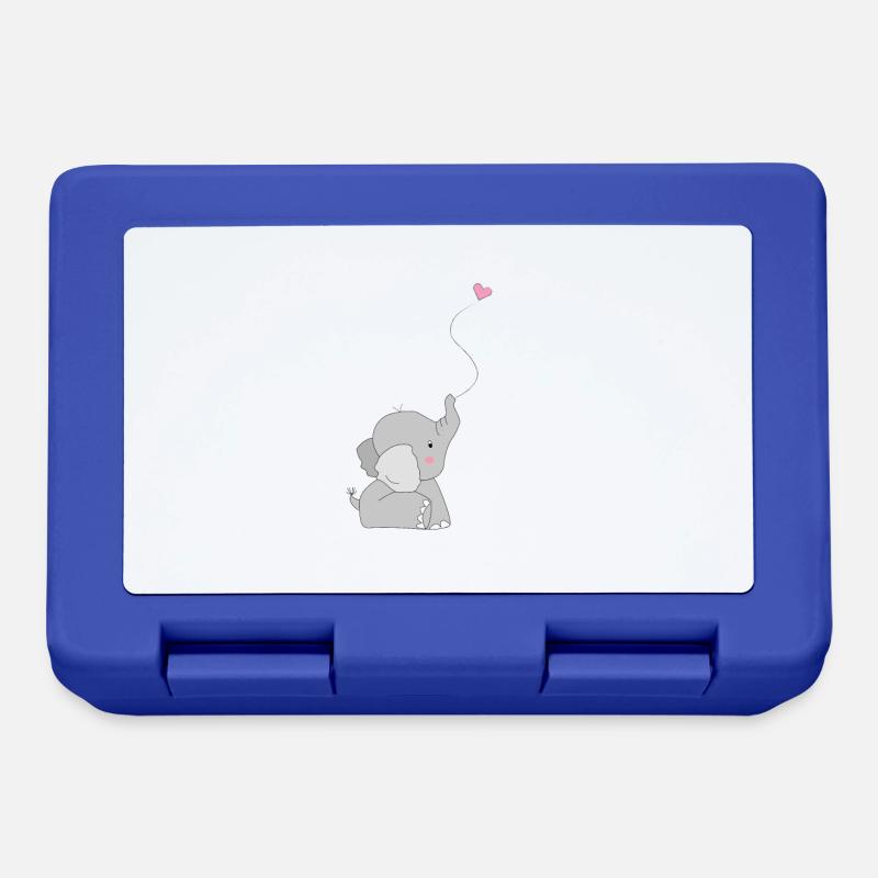Eddi Elefant - Geschenk - Geschenkidee - Brotdose - Royalblau