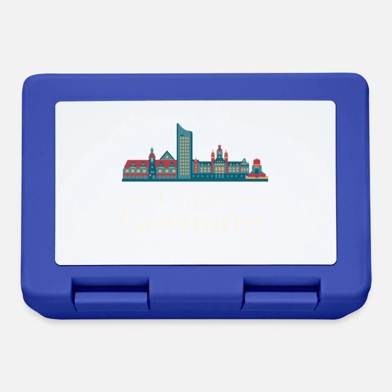 Leipzig Skyline - Brotdose - Royalblau