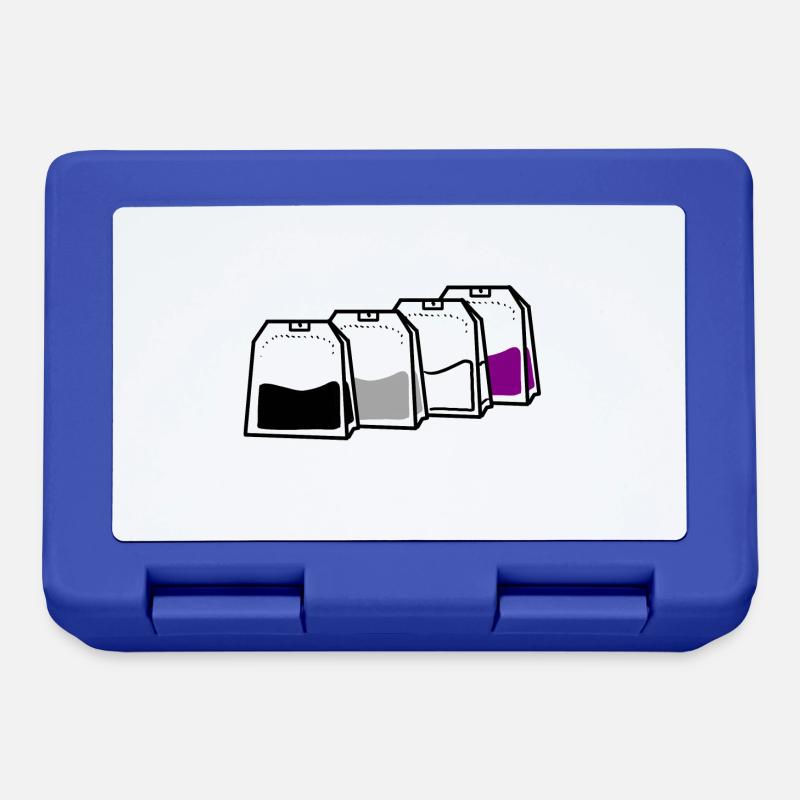 Asexueller Teebeutel Ace Pride - Brotdose - Royalblau