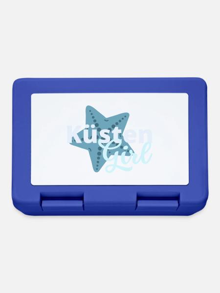Küstengirl Ostsee Küste Nordsee Küste Spruch. - Brotdose - Royalblau