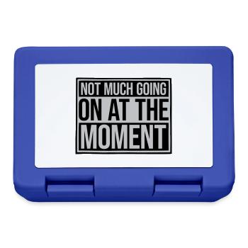 Not much going on - Lunchbox - royal blue - Front