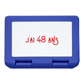 bref j'ai un 48 ans pour la deuxième fois - Boîte à goûter - bleu royal - Devant