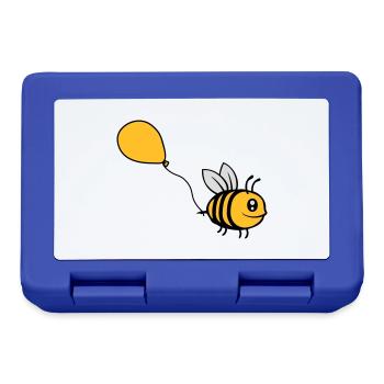 Happy Balloon Bee Comic - Lunchbox - royal blue - Front