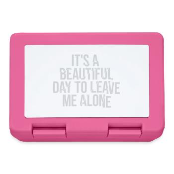 leave me alone day - Brotdose - Pink - Vorne