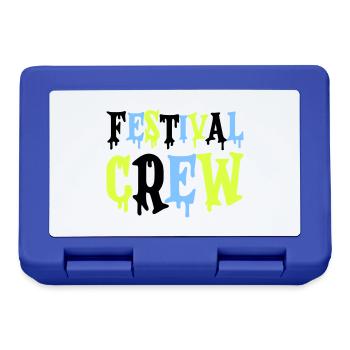 festival crew - Brotdose - Royalblau - Vorne