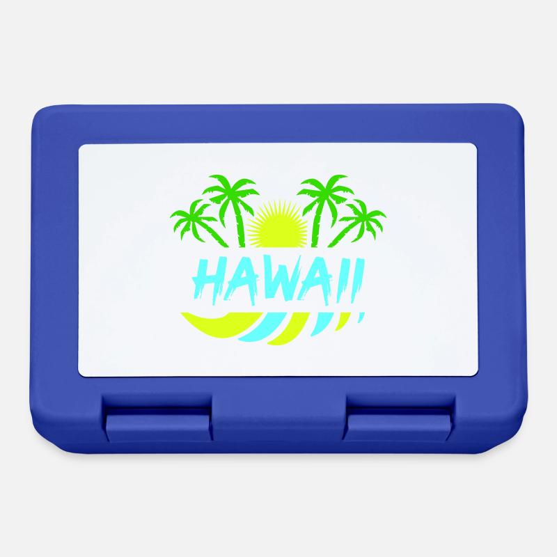 hawaii - Brotdose - Royalblau