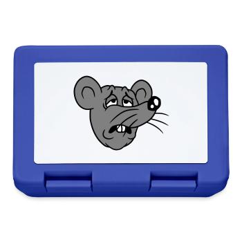 Souris épuisée triste désespérément fatiguée souffrance douce - Boîte à goûter - bleu royal - Devant