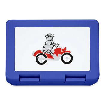 sheep_motorrad_2 - Lunchbox - royal blue - Front