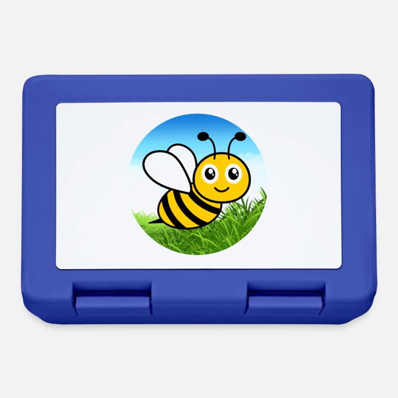 Abeille - Boîte à goûter - bleu royal