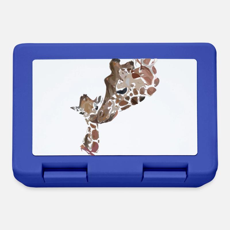 Girafes - Boîte à goûter - bleu royal