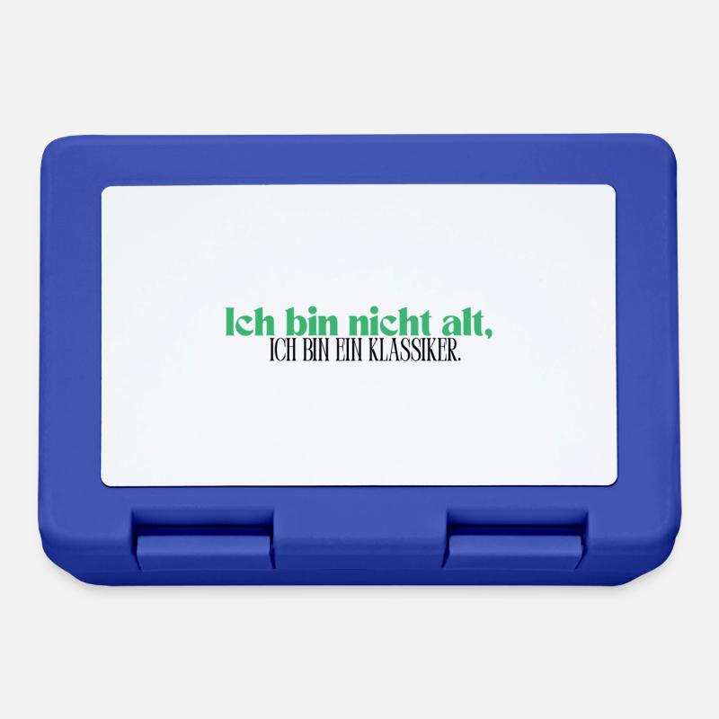 Ich bin nicht alt, ich bin ein Klassiker - Brotdose - Royalblau