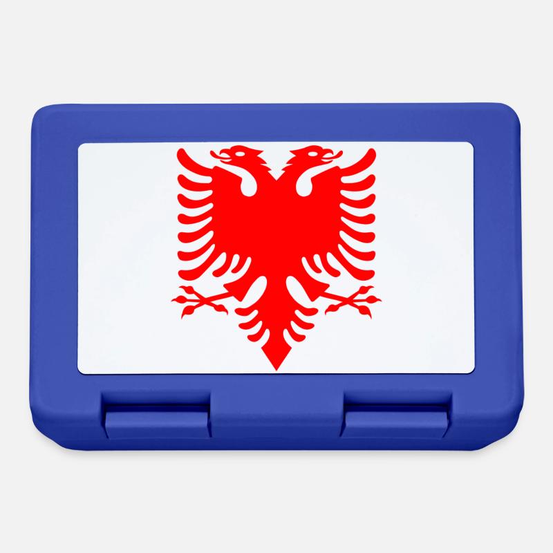 red double-headed eagle Albanian Double Eagle - Lunchbox - royal blue