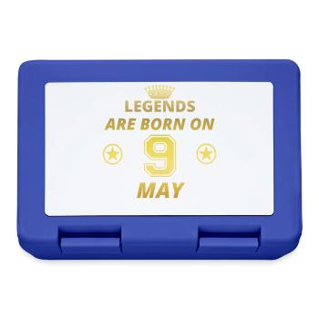 legends born birthday MAY 9 - Lunchbox - royal blue - Front